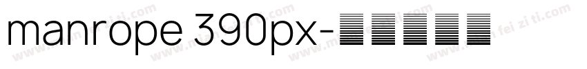 manrope 390px字体转换
